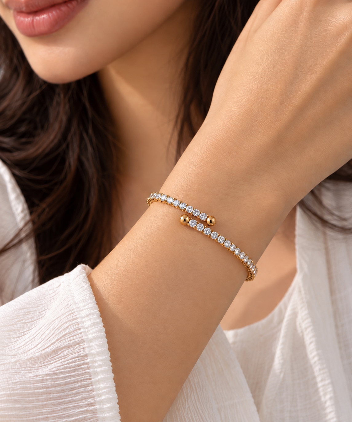 JARSÉA Double Band Tennis Bracelet