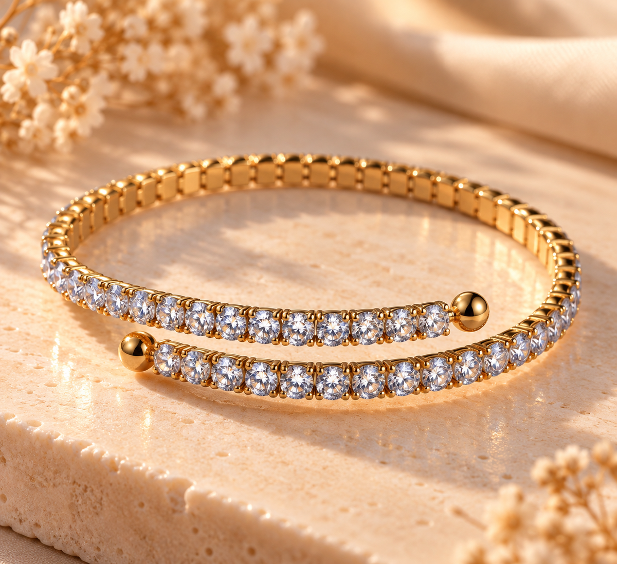 JARSÉA Double Band Tennis Bracelet