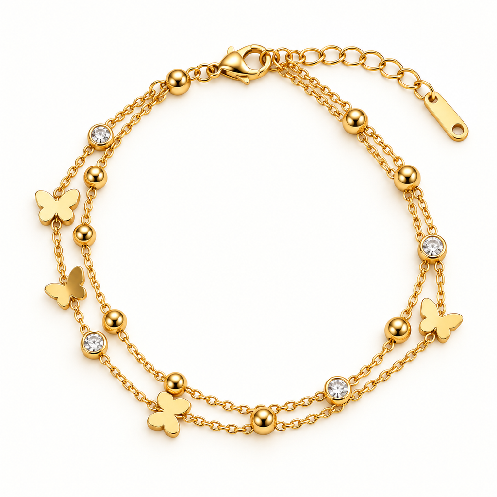 JARSÉA Floral Double-Strand Bracelet