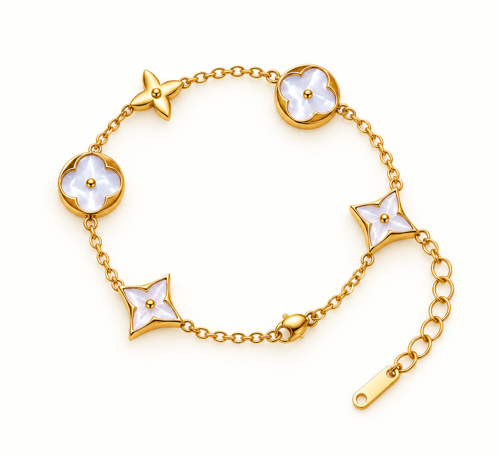 JARSÉA Floral Mother-of-Pearl Bracelet