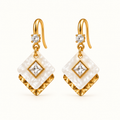 JARSÉA Pearl Geometric Drop Earrings