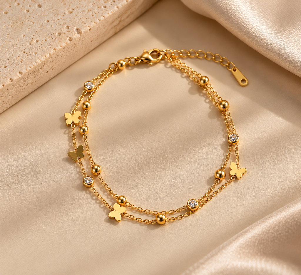JARSÉA Floral Double-Strand Bracelet