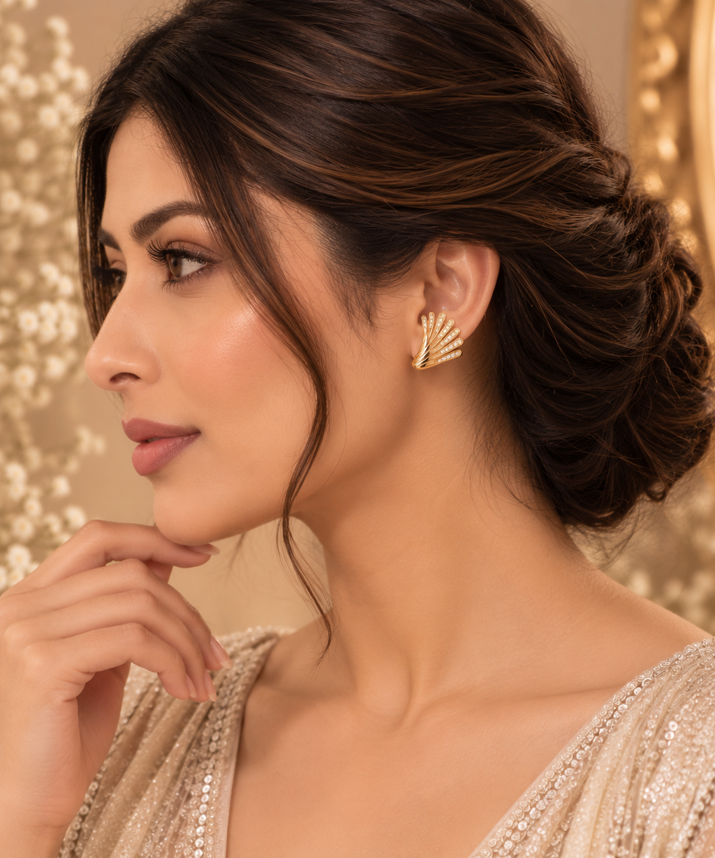 JARSÉA Radiance Fan Stud Earrings