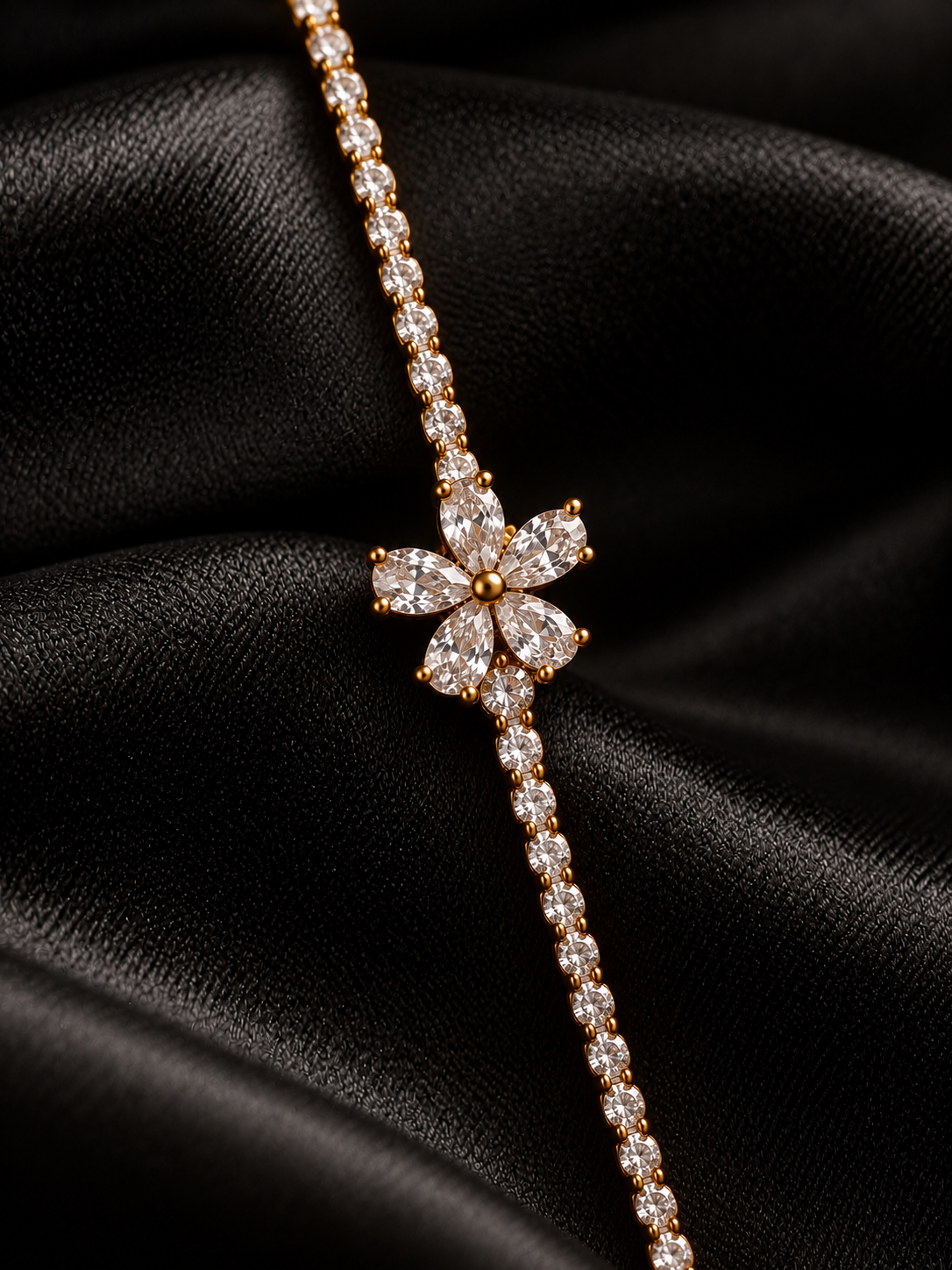 JARSÉA Floral Tennis Bracelet