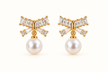 JARSÉA Pearl Bow & Large Pearl Earrings