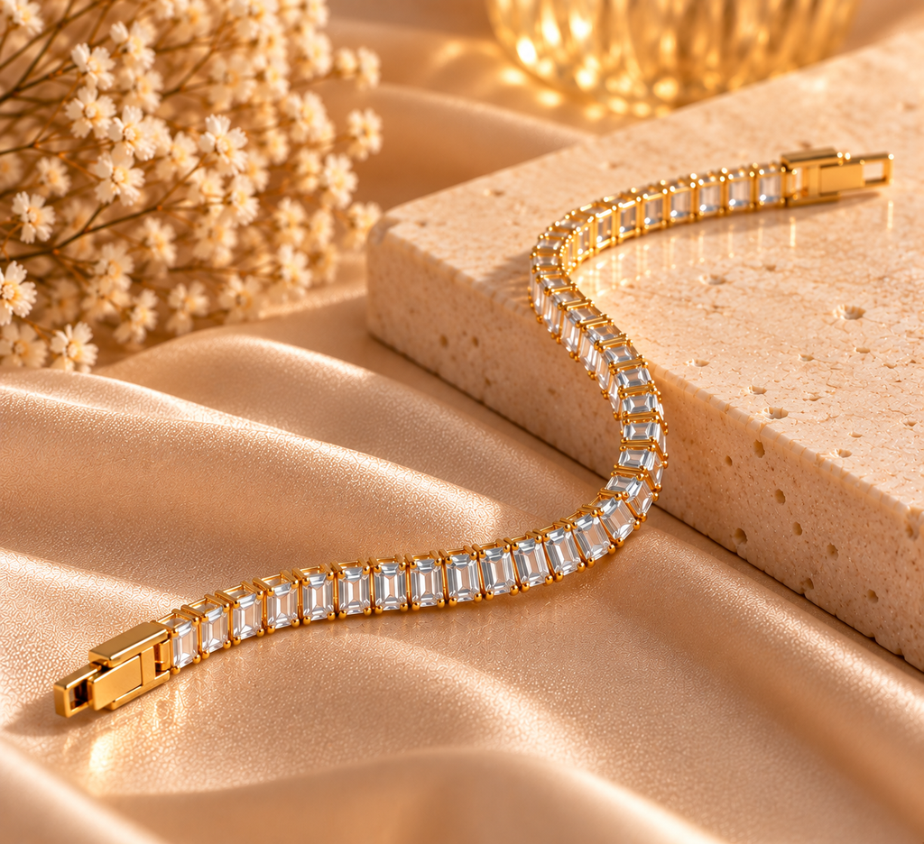 JARSÉA Baguette Tennis Bracelet