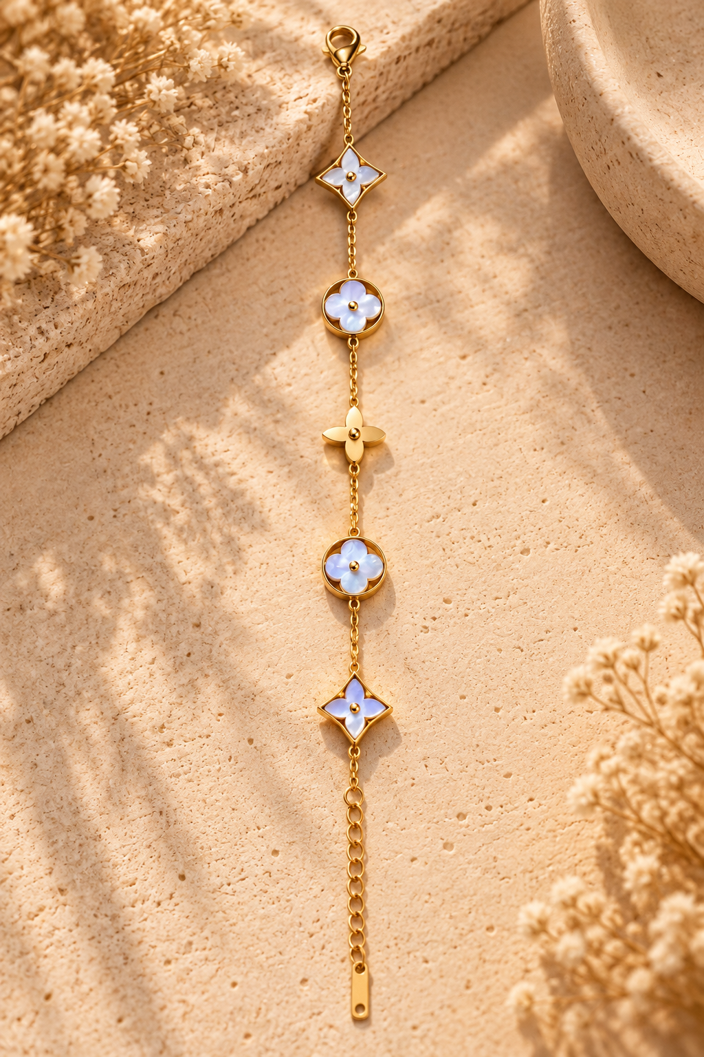 JARSÉA Floral Mother-of-Pearl Bracelet