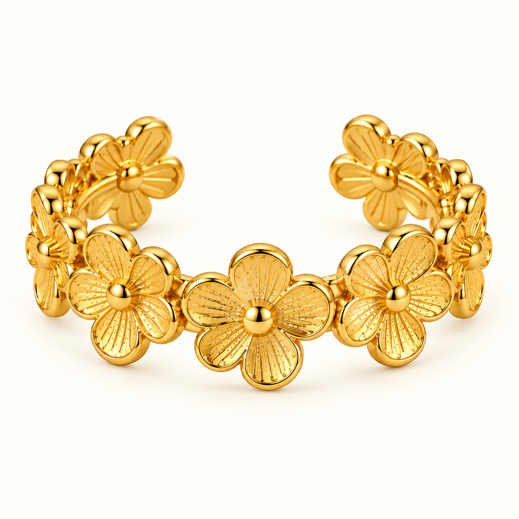 JARSÉA Floral Adjustable Ring