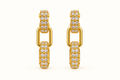 JARSÉA Crystal Link Drop Earrings