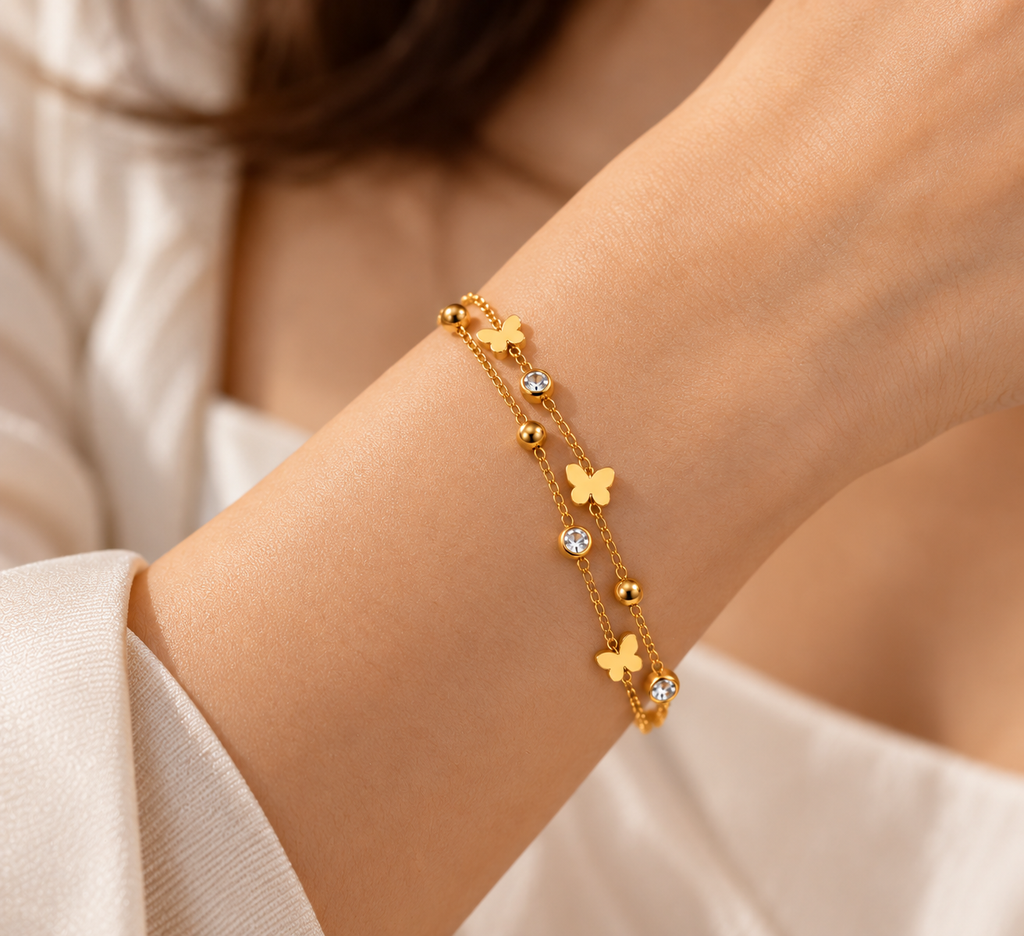 JARSÉA Floral Double-Strand Bracelet